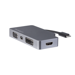 STARTECH USB-C Multiport Video Adapter - Space USB-C Adapter - 4K In Gray