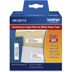 BROTHER Paper Tape - - for Ql500, Ql550, Ql650Td In White