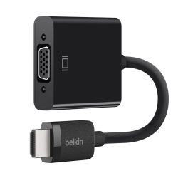 BELKIN 9.8 " HDMI to VGA Adapter With Micro-USB Power- (Av10170Bt) In Black