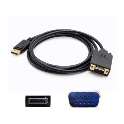 HP Disport2VGA6F 6.0Ft Dp to VGA M/m (Displayport2VGA6F) In Black