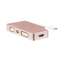 STARTECH USB-C Multiport Video Adapter - Rose USB-C Adapter - 4K In Gold