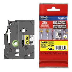BROTHER P-Touch Tape - (Tzes631) In Yellow