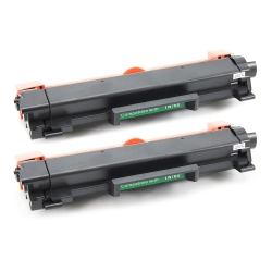 GOTONERS [With Chip] Generic Packaged Brother New Compatible 2Pack Tn760 Tn-760 High Yield Toner Cartridge For