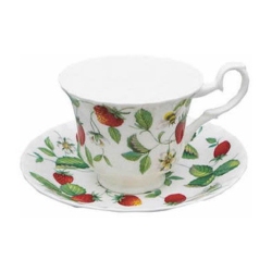 ROY KIRKHAM Teacup And Saucer (230 Ml) Set Of 2 - Alpine Strawberry
