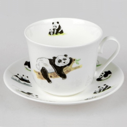 ROY KIRKHAM Breakfast Cups & Saucers - Panda (Set Of 2)
