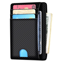 HLD Slim Wallet Rfid Front Pocket Wallet Minimalist Secure Thin Credit Card Holder In Multicolor