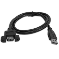 TECH CRAFT 6' USB 3.0 Panel Mount Extension Cable - A to A - Techcraft