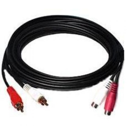 TECH CRAFT 25' Rca Stereo Audio Extension Cable W/ 2 Rca On Each End (M/f) - Techcraft