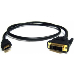 TECH CRAFT 3 Ft. (1M) Single Link Dvi-D to HDMI Cable (M/m) - Techcraft
