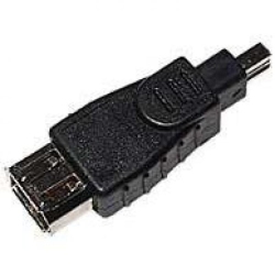 TECH CRAFT Firewire Adapter (9 Pin Female to 4 Pin Male) - Techcraft