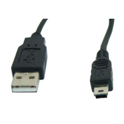 TECH CRAFT 3' USB 2.0 Cable (A) to Mini USB 5 Pin Connector - Techcraft