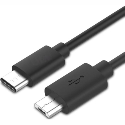 TECH CRAFT 6.5' USB 2.0 Micro USB B Male to C Male Cable - Techcraft