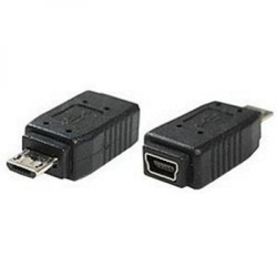 TECH CRAFT USB 2.0 Adapter - Mini 5 Pin Female to Micro USB Male - Techcraft