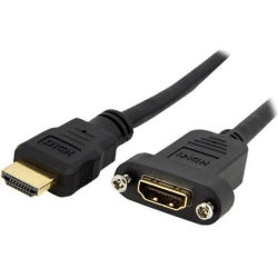 TECH CRAFT 6Ft. High-Speed HDMI 1.4 Extension Cable With Ethernet - Panel Mount - Techcraft