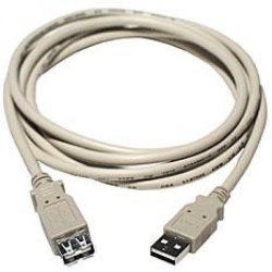 TECH CRAFT 6' USB 2.0 Extension Cable - A to A - Male/female - Techcraft