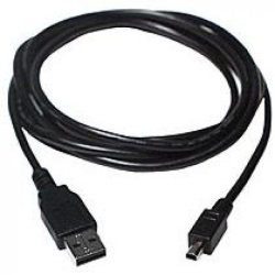 TECH CRAFT 6' USB 2.0 Cable (A) to Mini USB 4 Pin Connector - Techcraft