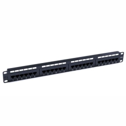 TECH CRAFT 24 Port (1U) Patch Panel - Cat5E 110 T568A Or T568B