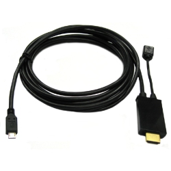 TECH CRAFT 6 Ft. Micro USB 2.0 Male to HDMI Male Mhl Cable - Techcraft