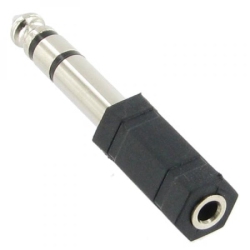 TECH CRAFT 1/4" Male to 3.5MM Female Stereo Adapter - Techcraft
