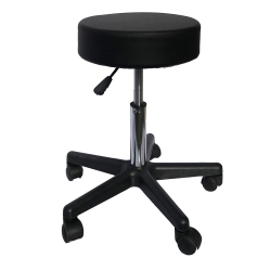 LIVEARTY Round Height Adjustable Rolling Stool, Drafting Stool for Spa Facial Massage Tattoo Doctor Technician Office Home