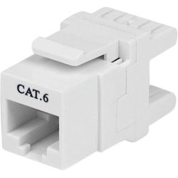 STARTECH 180° Cat 6 Keystone Jack - Rj45 Ethernet Cat6 Wall Jack In White