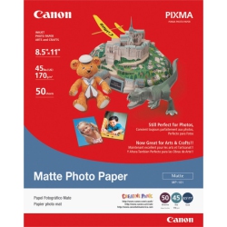 CANON Paper - Matte Photo Paper - Letter A Size (8.5 In X 11 In) - 50 PCs