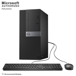 DELL Refurbished (Good) - Optiplex 7040 Tower, Intel Quad Core I7-6700 3.4G, 16G Ddr4, 240G SSD+2T, DVDrw, Wifi, Bt, Win10 Pro (En/fr)