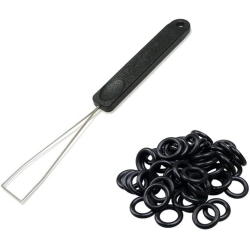 HLD Keycap Puller Tool + 135PCs Rubber O-Ring Sound Dampeners for Mechnial Keyboard Cherry Mx Key Switch