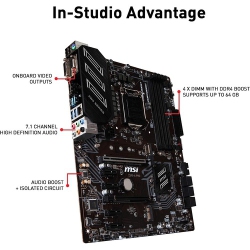 MSI Intel Z390 DDR4 SATA 6Gb/s USB LGA 1151 ATX Motherboard