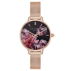 TED BAKER Kate Women's 32MM Rose Case Rose Mesh Bracelet Watch In Gold