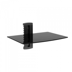 SECURLINK Tempered Glass Media Player DVD Av Wall Shelf, Up to 8Kg