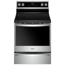 Cuisinière Électr. Convec. Véritable 30 Po De Whirlpool (Ywfe975H0Hz) - Inox - Bo - Endommagé