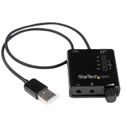 STARTECH USB Stereo Audio Adapter External Sound Card W/ Spdif Digital-(IcUSBaudio2D )