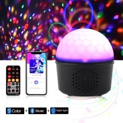 polaroid bluetooth disco ball speaker with clock