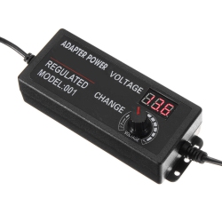 AXGEAR 3V to 24V Adjustable 60W Universal Power Supply Adapter Stepless Voltage Adjust