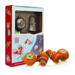 GOOD COOK Sweet Creations 3D Ornament 4-Slot Cake Pan