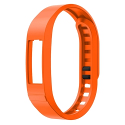 STRAPSCO Classic Silicone Rubber Replacement Watch Band Strap for Garmin Vivofit 2 - - Medium-Long In Orange