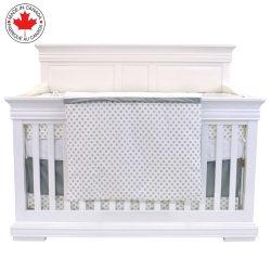 BEBELELO - 5 Pieces Bedding for Baby - Grey And With A Sheep Pattern In White