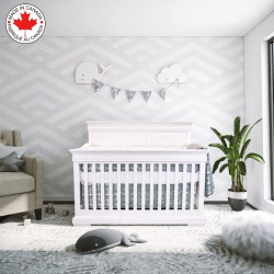 BEBELELO - 5 Pieces Bedding for Baby - Grey And With An Anchor Pattern In White