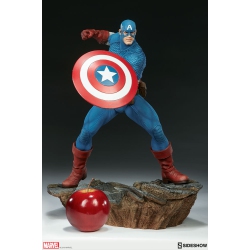 MARVEL Avengers Assemble 15 Inch Statue Figure - Captain America Sideshow 200355