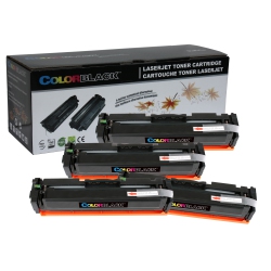 COLORBLACK ® Set Of 4 Colors Premium Compatible Canon Crg 045H High Yield Cartridge for Imageclass Mf634 Mf632 Lbp612 With Chip