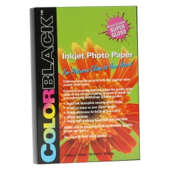 COLORBLACK ® 2 Packs Of Glossy Resin Coated Inkjet Photo Paper, 4X6 Inches / 102X152 Mm, 69Lbs / 260Gsm, 50 Sheets/pack