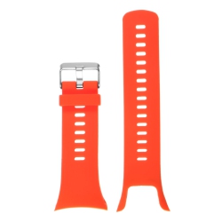 STRAPSCO Silicone Rubber Replacement Watch Band Strap for Suunto Spartan Trainer Wrist Hr - In Orange