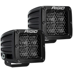 RIGID INDUSTRIES D-Series Pro Spot Diffused Midnight Surface Mount - Pair