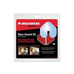 MEGAWARE KEELGUARD Megaware Scuffbuster Xl W-Notch - 9" X 8.75" - Notched - 22G - Stainless Steel