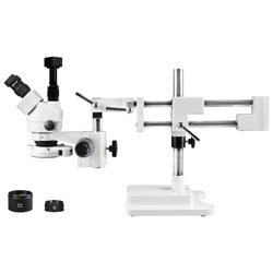 Walter Products 3.5x - 90x Trinocular Stereo Microscope with Built-in Camera (WP5FZIFR07DNS5)