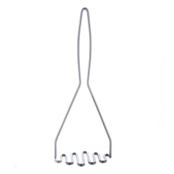 HUTCH KITCHEN Durable Stainless Steel Zig-Zag Potato Masher | 18/10 Stainless Steel