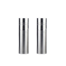 HUTCH KITCHEN Stainless Steel Adjustable Salt & Pepper Grinder | 18/10 Stainless Steel | Large Capacity | Stylish Modern Design