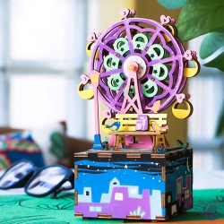 ROBOTIME Diy Wooden Music Box - Ferris Wheel (Castle In The Sky)