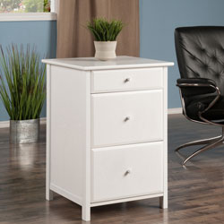 Delta 3-Drawer File Cabinet - White